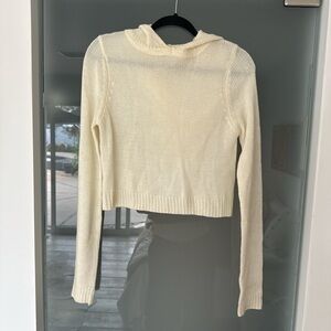superdown Cream Hooded Sweater